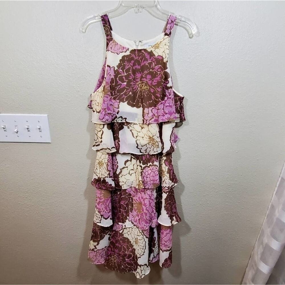 New Floral ruffled tiered‎ dress